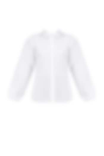 White Button Down Wide Arm Shirt by House of Sohn