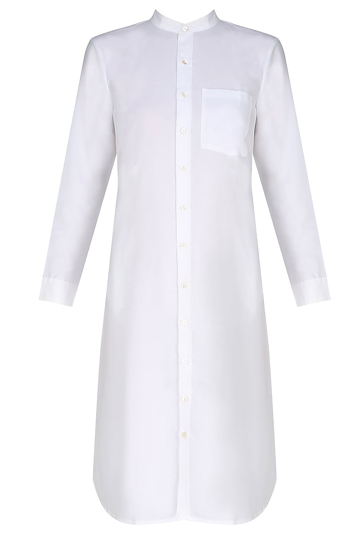White ice shirt dress available only at Pernia's Pop Up Shop.