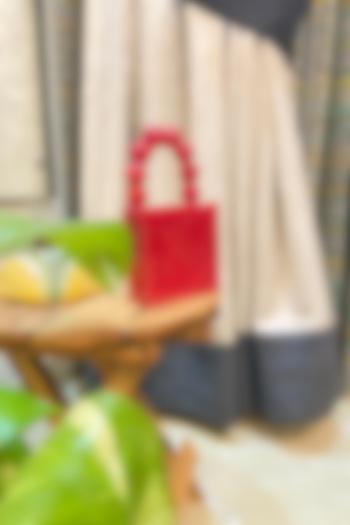 Red Resin Clutch by HANDLE THOSE BAGS at Pernia's Pop Up Shop