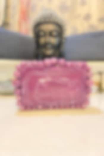 Pink Resin Embellished Sling Bag by HANDLE THOSE BAGS at Pernia's Pop Up Shop