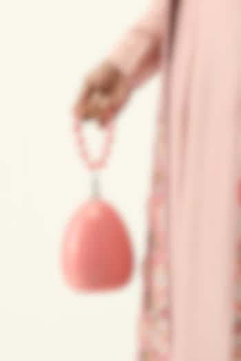 Pink Resin Clutch Bag by HANDLE THOSE BAGS at Pernia's Pop Up Shop
