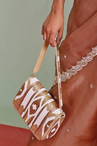 Embroidered Female Designer Beaded Clutches