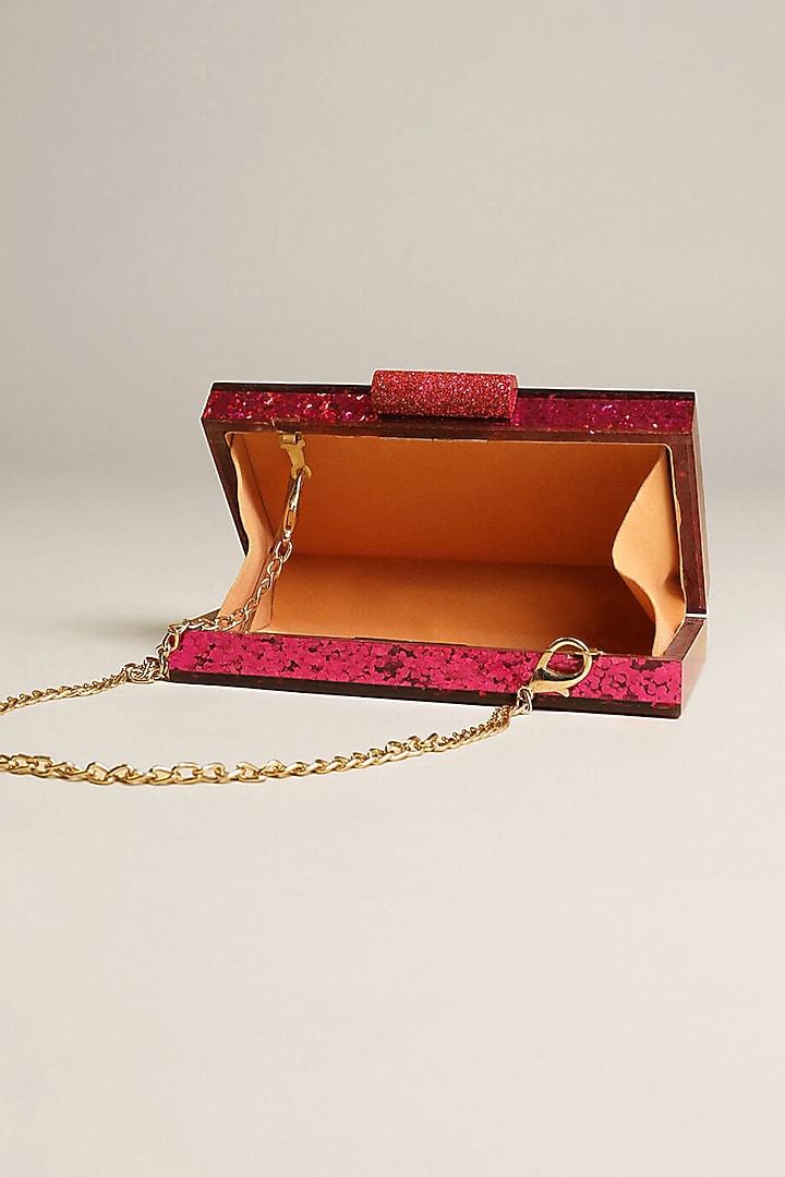 Pink Resin Sling Bag by HANDLE THOSE BAGS at Pernia's Pop Up Shop