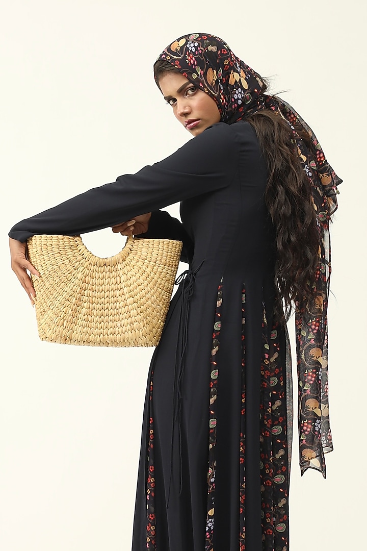 Beige Kauna Grass Handbag by HANDLE THOSE BAGS at Pernia's Pop Up Shop