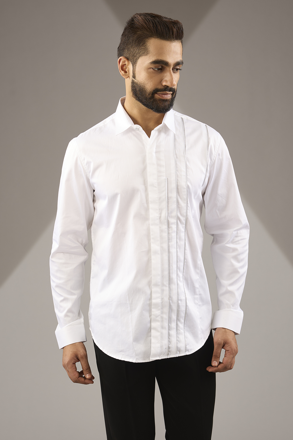 White Cotton Shirt by H2O