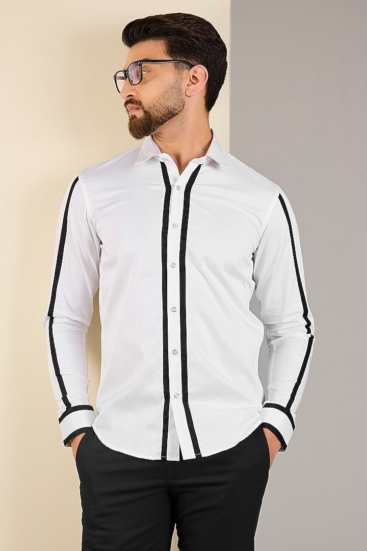 White Cotton Shirt by H2O at Pernia's Pop Up Shop
