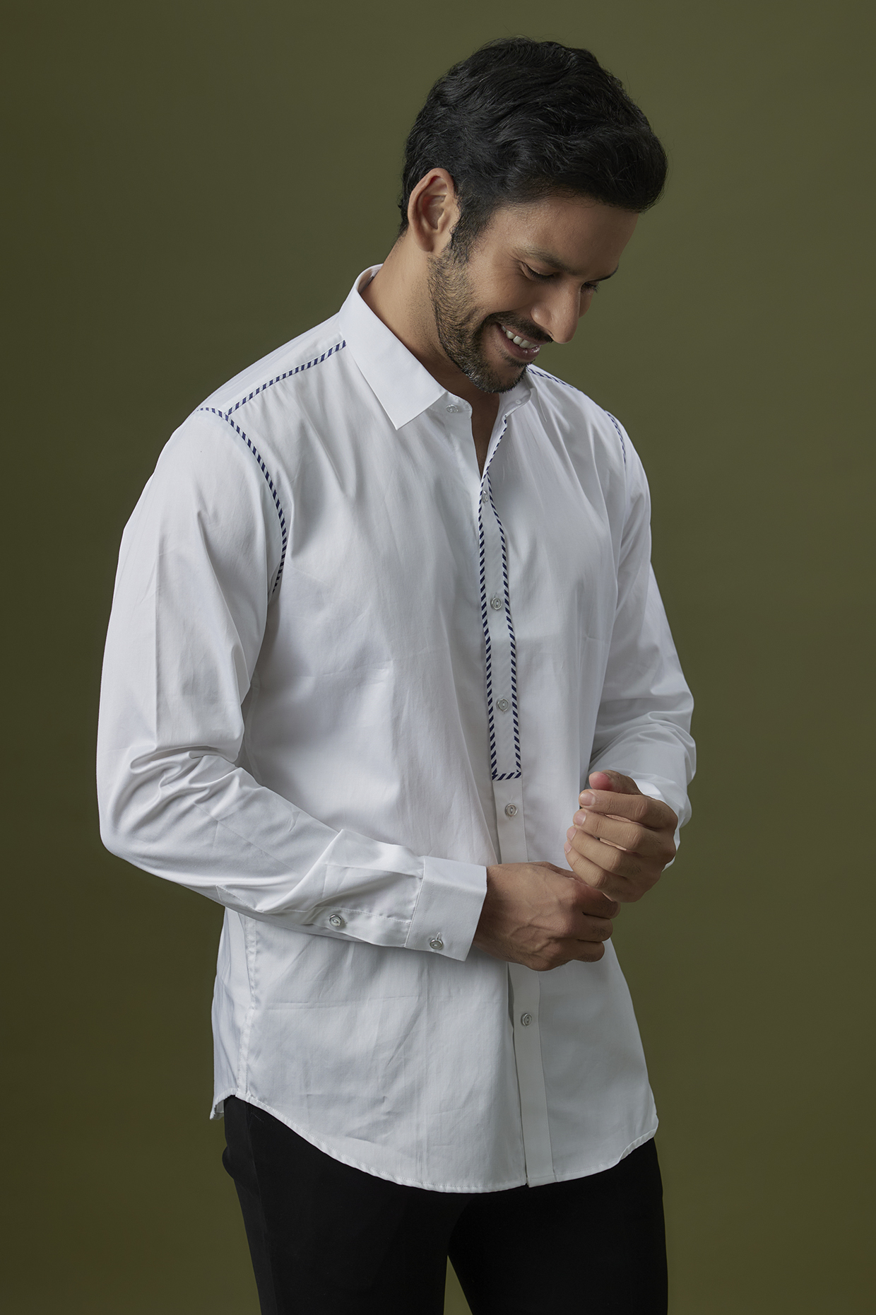 White Cotton Shirt by H2O