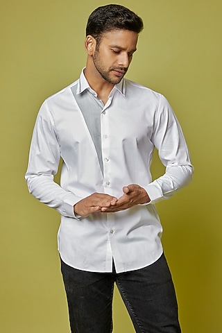 White Cotton Shirt by H2O