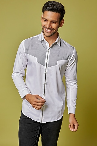 White Cotton Shirt by H2O