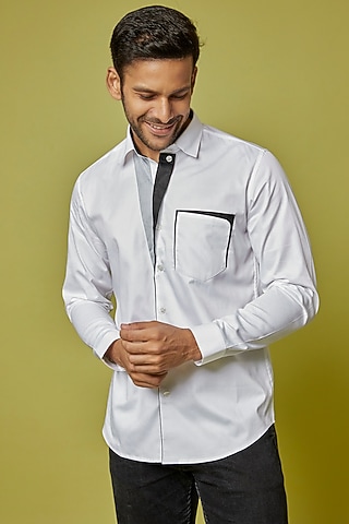White Cotton Shirt by H2O