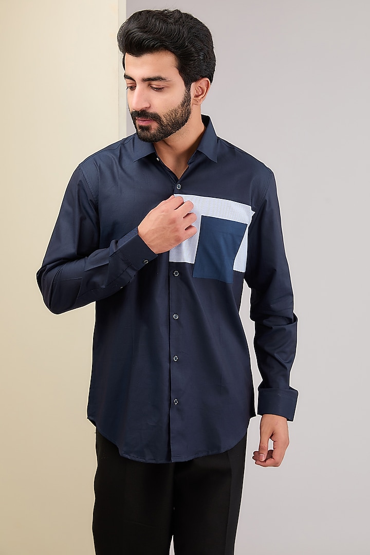 Blue Cotton Shirt by H2O