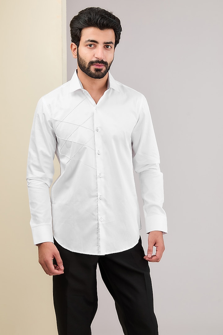 White Cotton Shirt by H2O