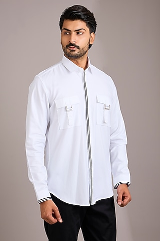 White Cotton Shirt by H2O