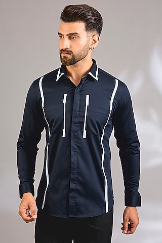 Blue Cotton Shirt by H2O