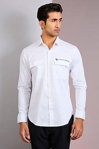 White Cotton Shirt by H2O