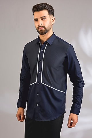 Blue Cotton Shirt by H2O