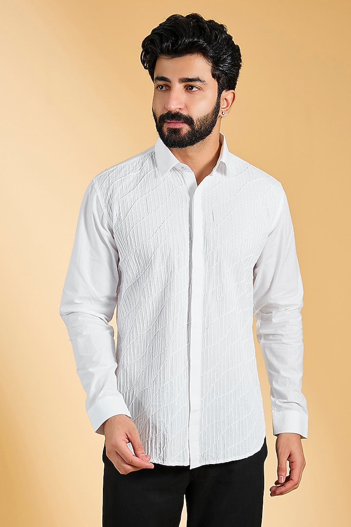 White Cotton Shirt by H2O