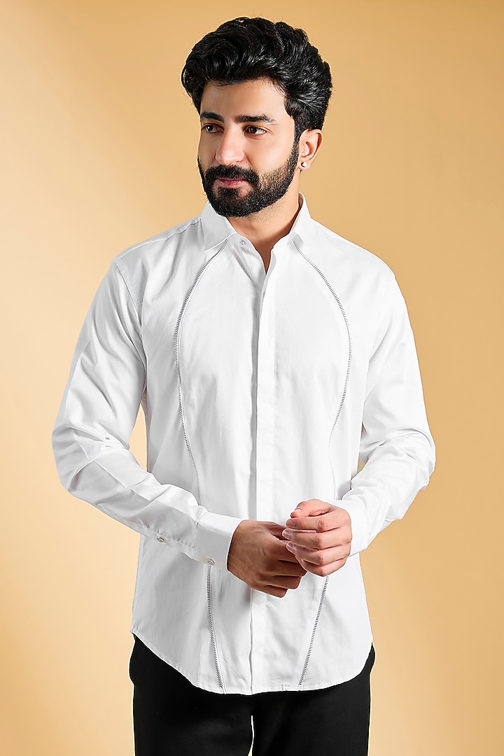 White Cotton Shirt by H2O