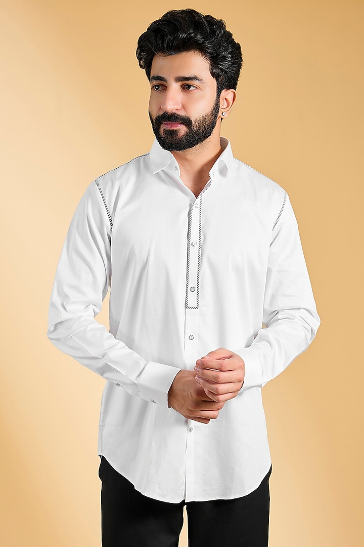 White Cotton Shirt by H2O