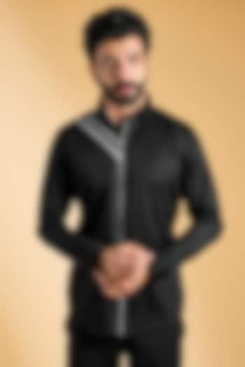 Black Cotton Shirt by H2O