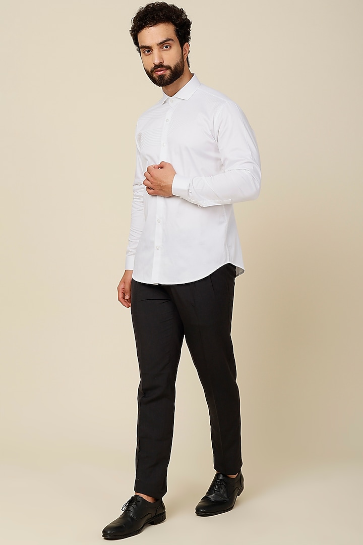 White Party Wear Shirt In Cotton by H2O at Pernia's Pop Up Shop
