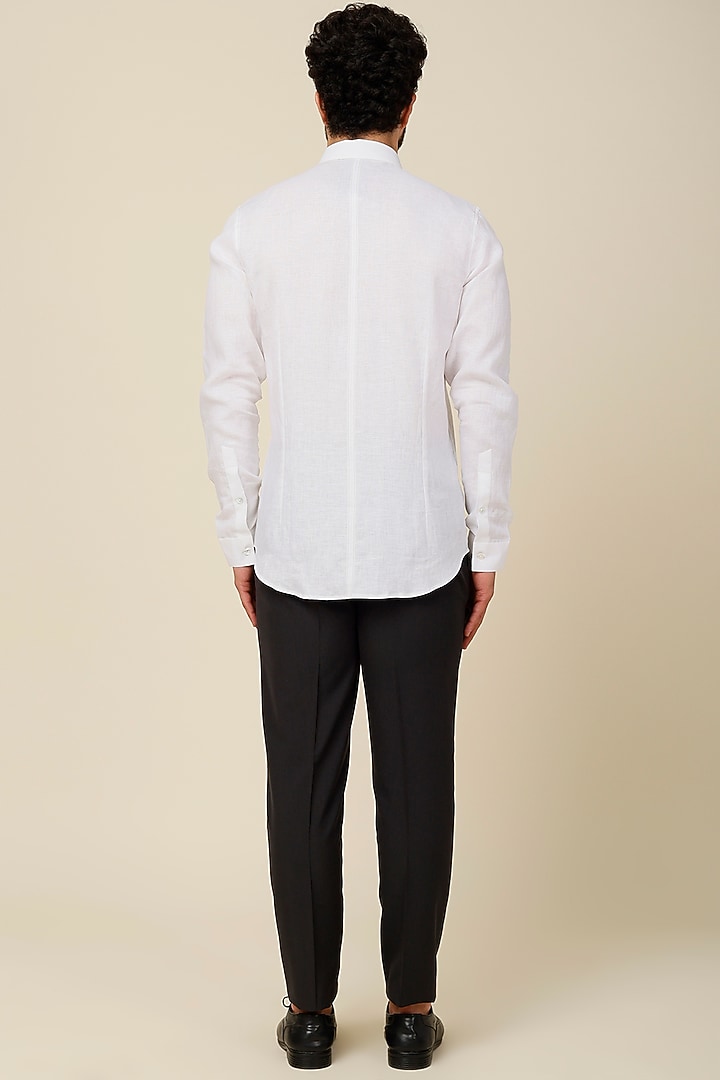 White Cotton Party Wear Shirt by H2O at Pernia's Pop Up Shop