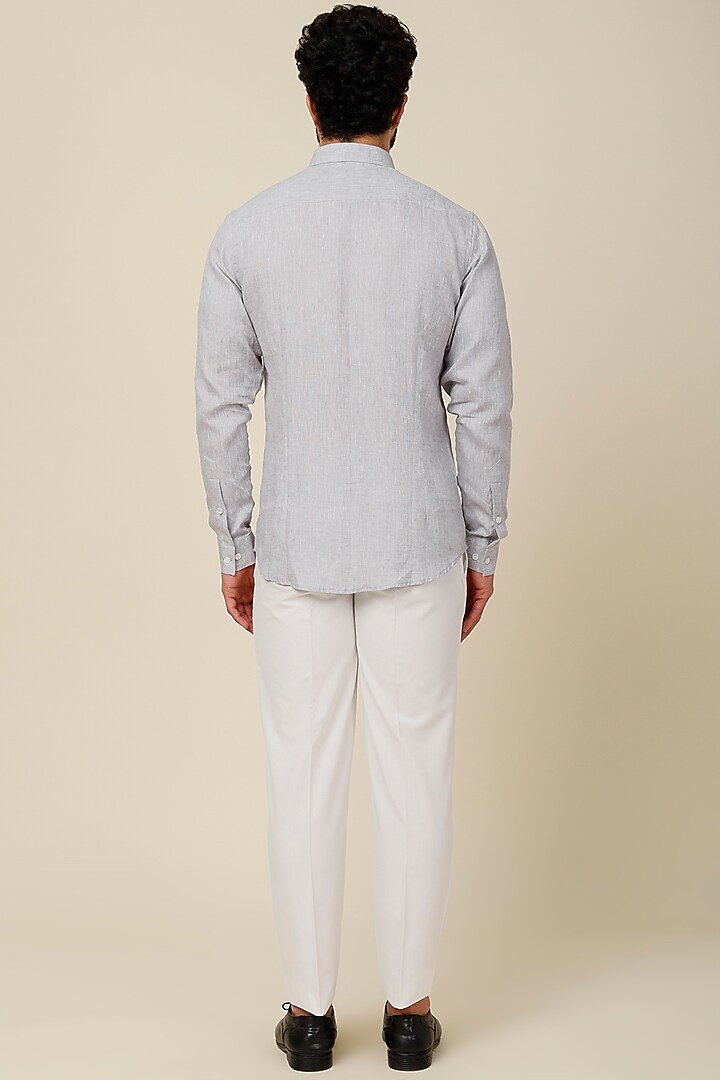 Light Blue Cotton Party Wear Shirt by H2O at Pernia's Pop Up Shop