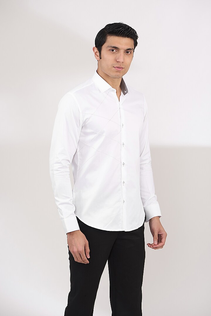 White Cotton Shirt by H2O