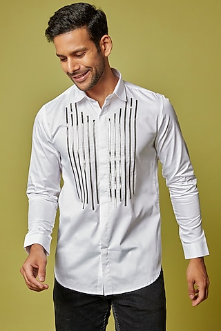 White Cotton Shirt by H2O