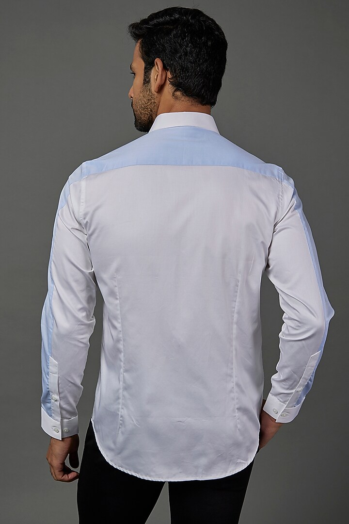 White Cotton Party Wear Shirt by H2O at Pernia's Pop Up Shop