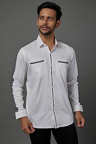 White Cotton Shirt by H2O