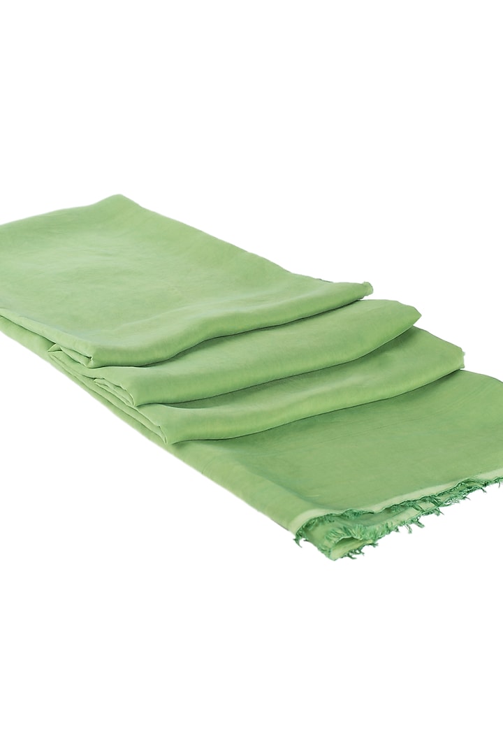 Green Hand Painted Lace Party Wear Saree Set by House of Tamarind at Pernia's Pop Up Shop