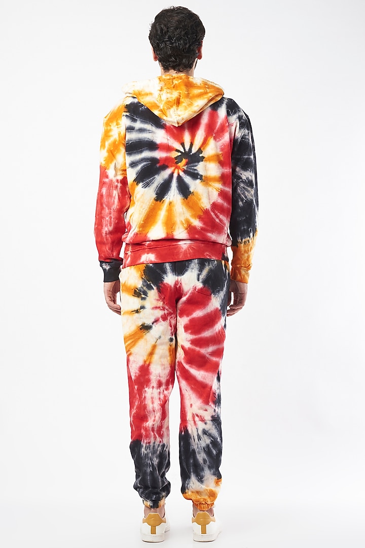 Multi Colored Tie-Dye Jogger Pant Set by HUEDEE at Pernia's Pop Up Shop