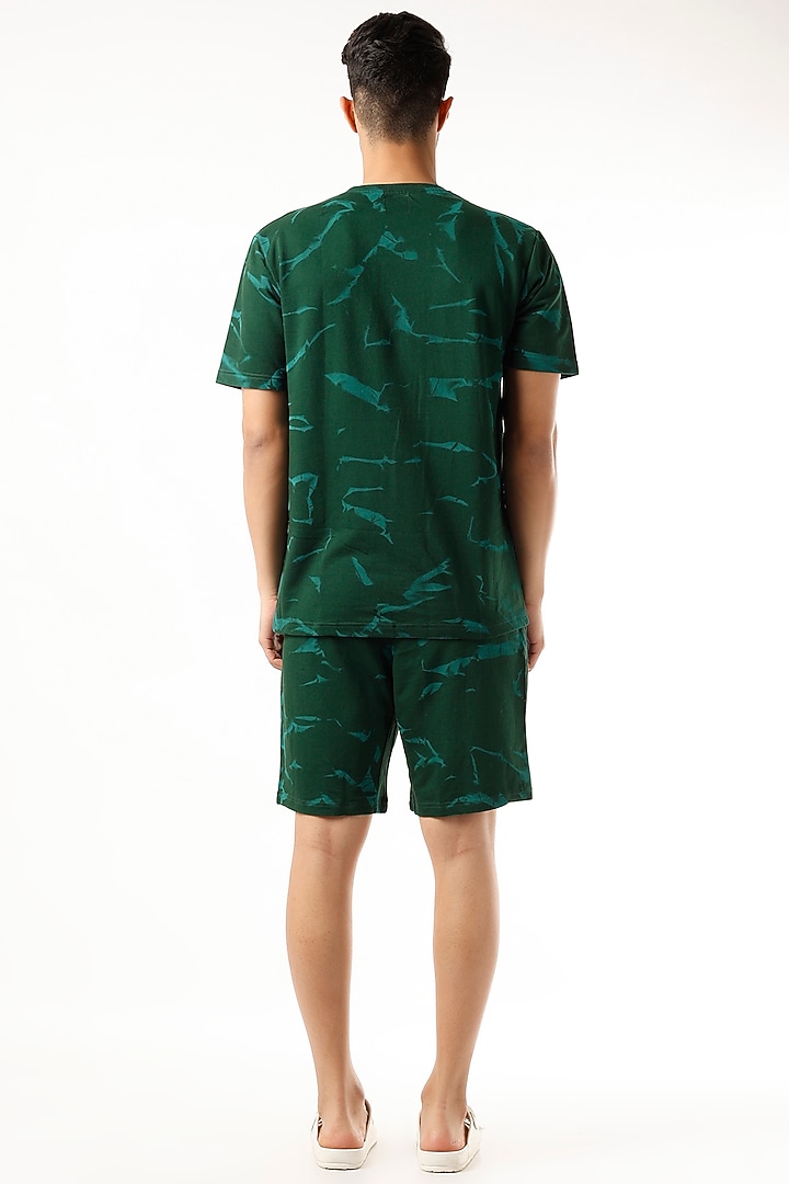 Green Tie-Dyed Co-Ord Set by HUEDEE at Pernia's Pop Up Shop