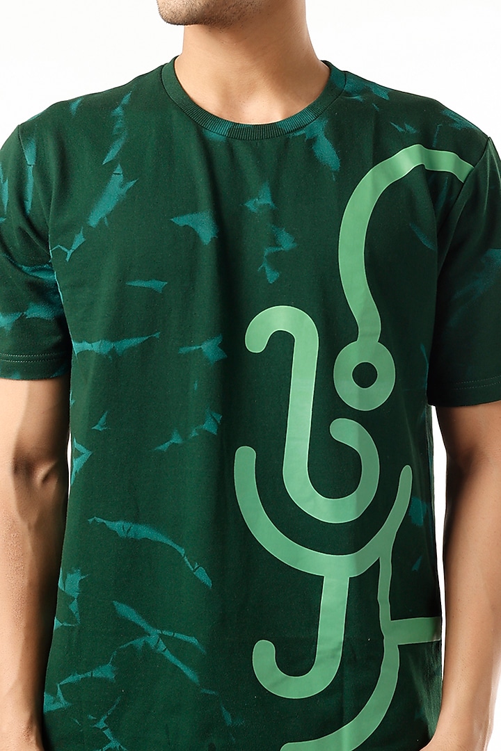 Green Tie-Dyed Co-Ord Set by HUEDEE at Pernia's Pop Up Shop