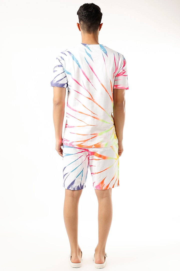Rainbow Tie-Dyed Co-Ord Set by HUEDEE at Pernia's Pop Up Shop