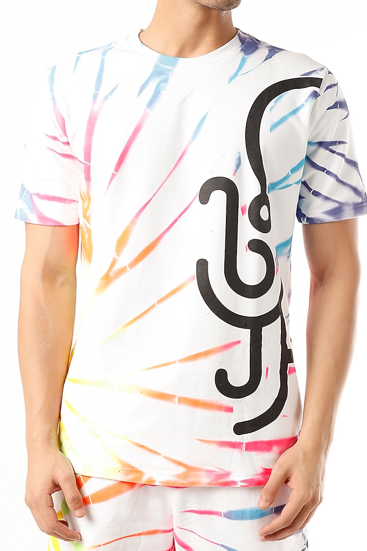 Rainbow Tie-Dyed Co-Ord Set by HUEDEE at Pernia's Pop Up Shop