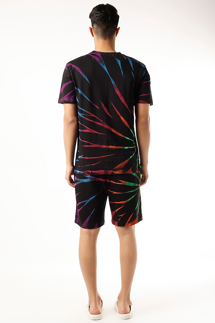 Black Tie-Dyed Co-Ord Set by HUEDEE at Pernia's Pop Up Shop