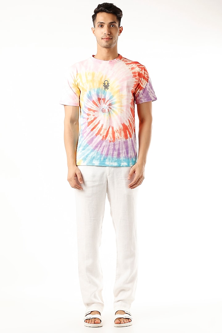 Rainbow Tie-Dyed T-Shirt by HUEDEE