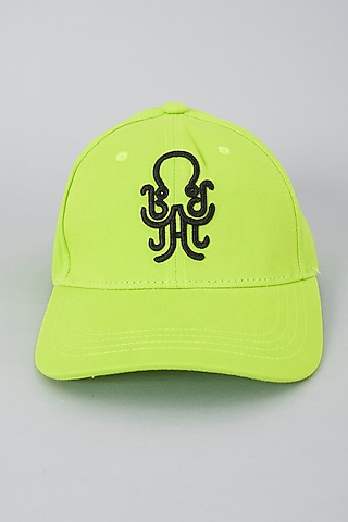 Green Handmade Cap by HUEDEE