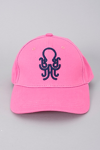 Pink Handmade Cap by HUEDEE