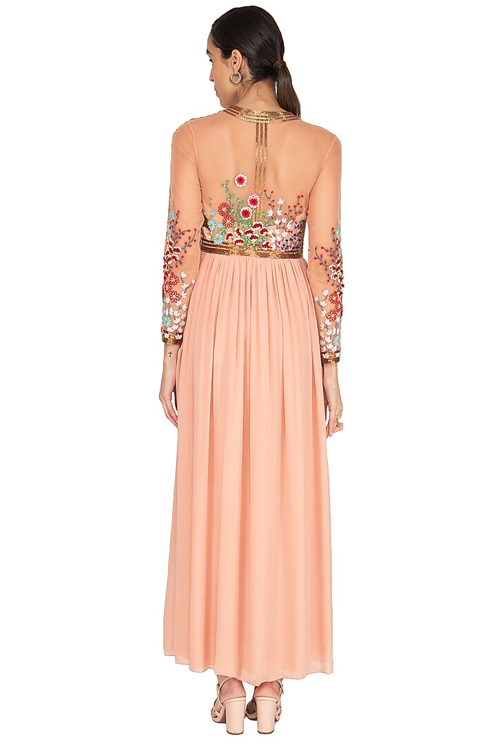 Powder Pink Embroidered Gown by Lavender at Pernia's Pop Up Shop