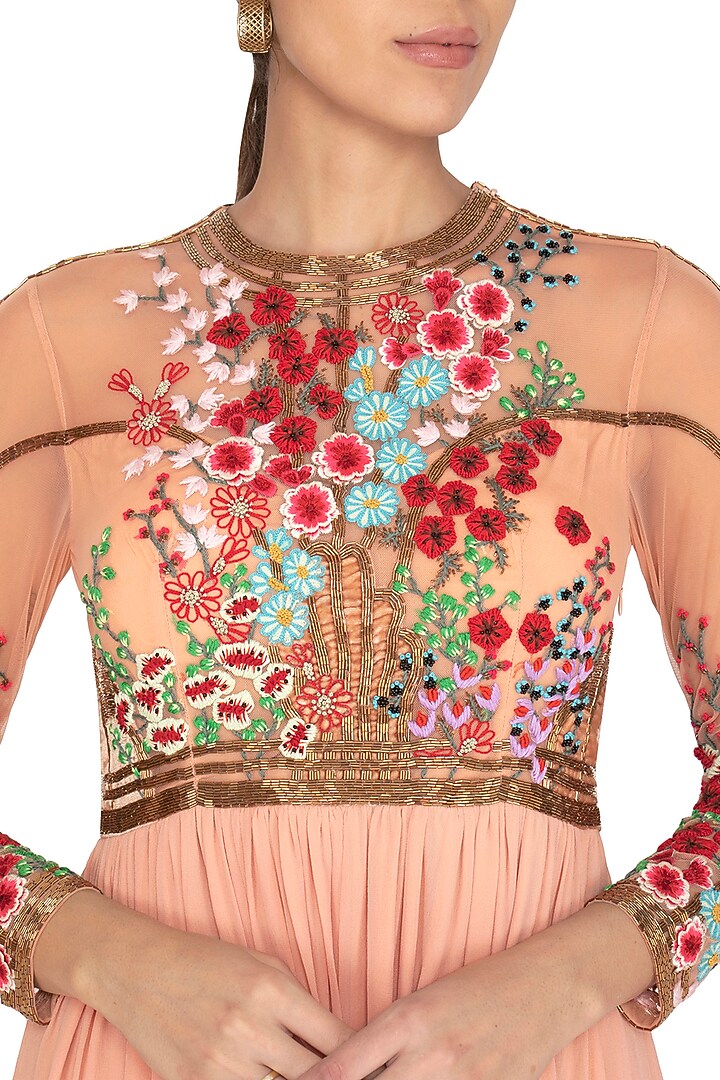 Powder Pink Embroidered Gown by Lavender at Pernia's Pop Up Shop