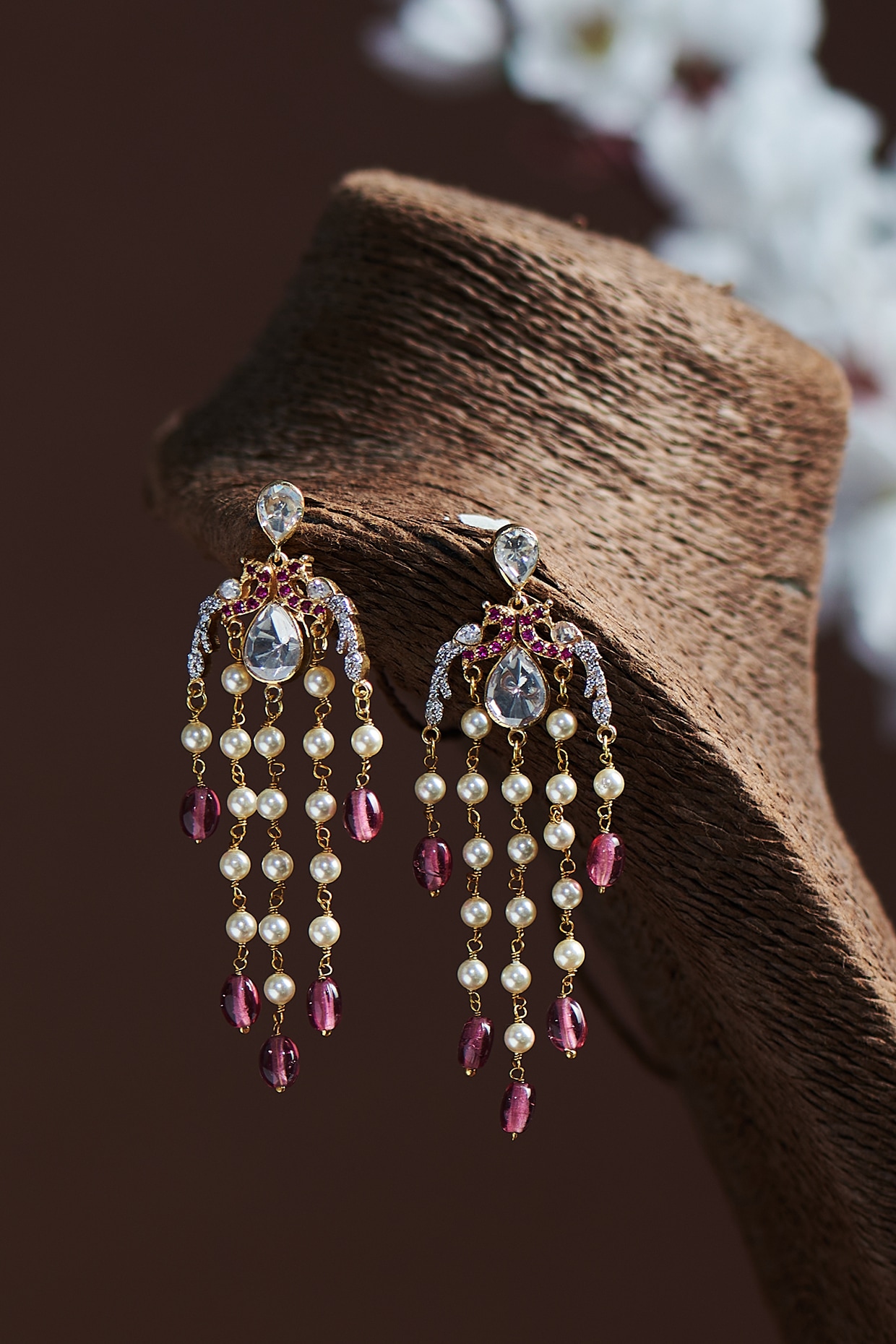 Baroque Pearls with Emerald & Diamonds Earrings – Adriana Fine Jewelry