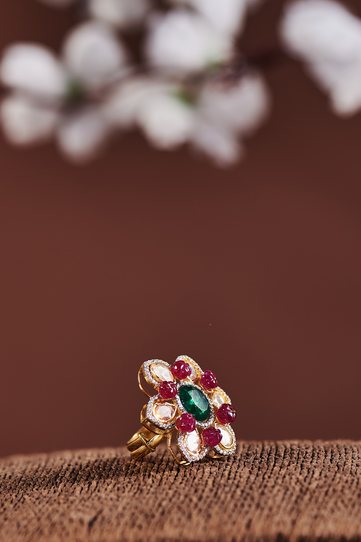 Faux on sale ruby ring