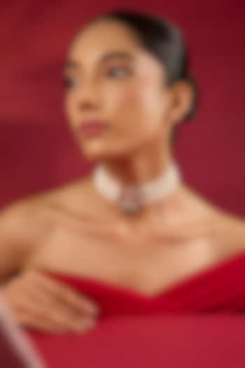 Gold Finish Kundan Polki Choker Necklace by Hunar at Pernia's Pop Up Shop