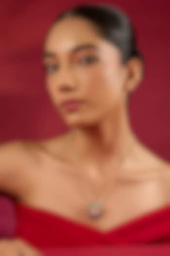 Gold Finish Kundan Polki & Turquoise Stone Necklace by Hunar at Pernia's Pop Up Shop