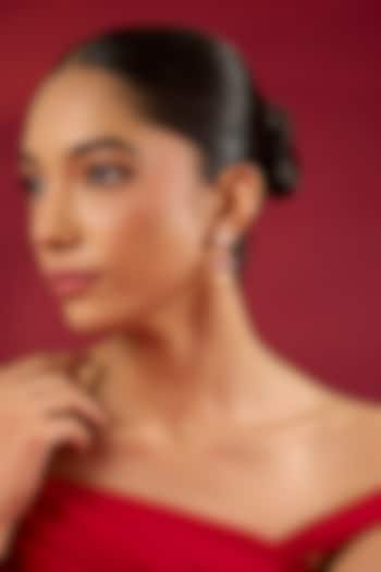 Gold Finish Kundan Polki & Pearl Dangler Earrings by Hunar at Pernia's Pop Up Shop