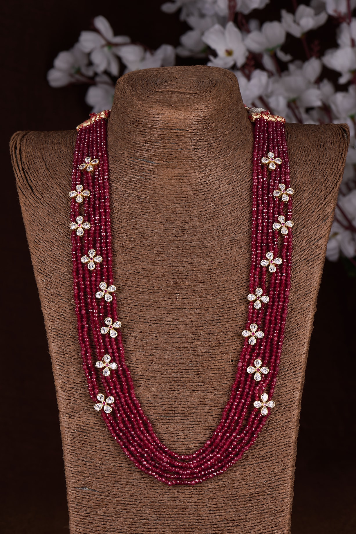 Ruby Mala Necklace Beads Mala Designs Ruby Mala In Gold 2025