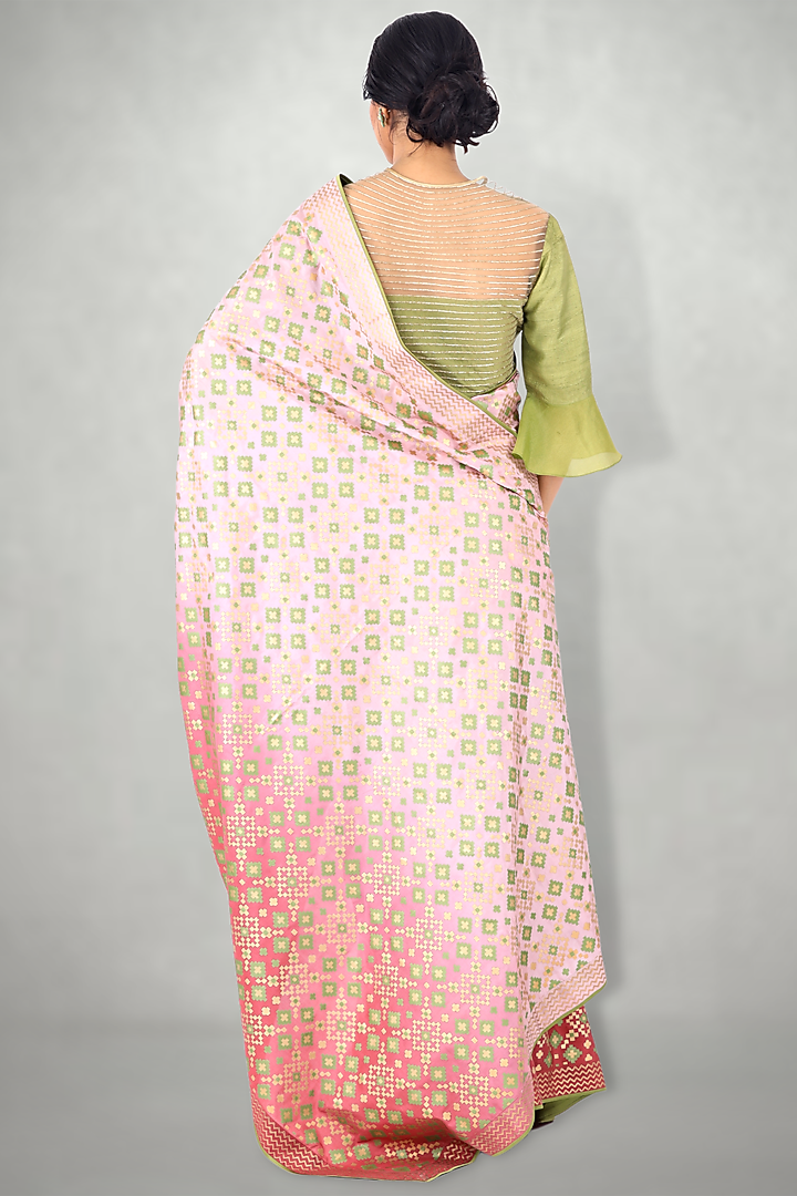 Olive Green Embroidered Blouse by I Am Design at Pernia's Pop Up Shop
